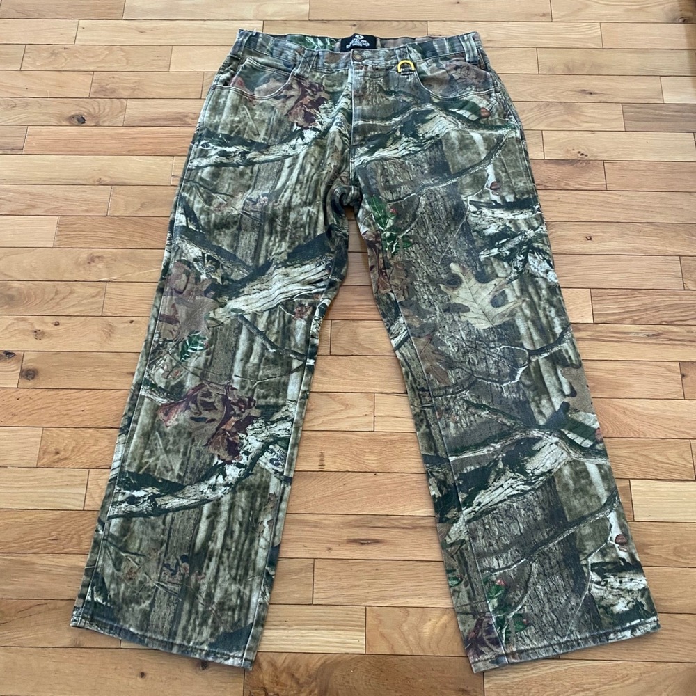 Mossy Oak Break-Up Infinity Camo‎ Pants Mens 34x32 Straight Leg Cotton 5191-5